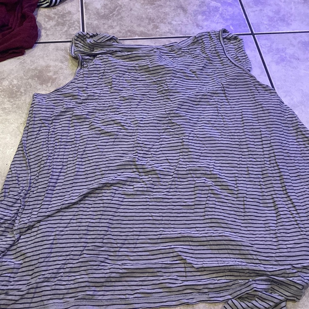 Stripped open back no sleeve shirt from old Navy.